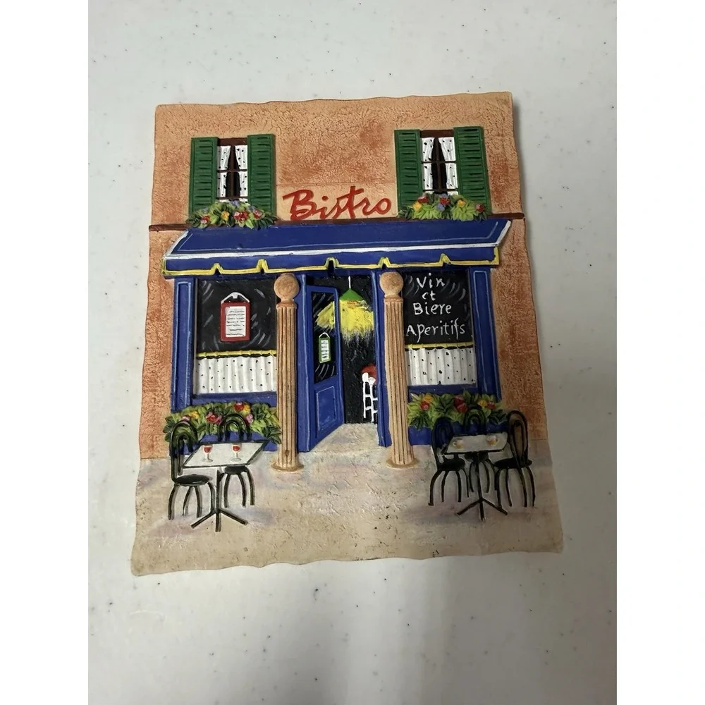 Vintage 3D Small Patio Ceramic Art Frame Design Cafe/Bistro
